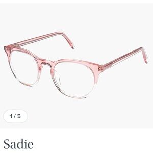 Warby Parker Blue Light Glasses: Sadie in Cherry Blossom Fade